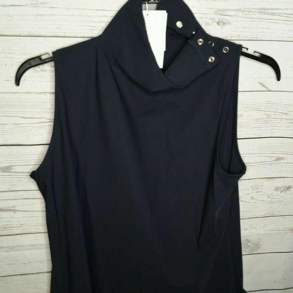 MOVETES MILLY TOP NAVY WOMEN'S SZ LARGE TOP $80